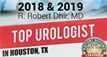 top urologist badge - 2018 and 2019