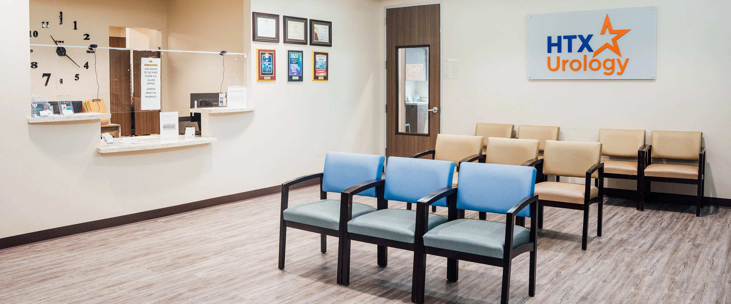Waiting room for HTX Urology. - Contact Us, Webster, TX